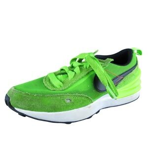 Nike Boys Sneaker Shoes Sz Y 12 Medium Athletic‎ Green Leather Lace Up